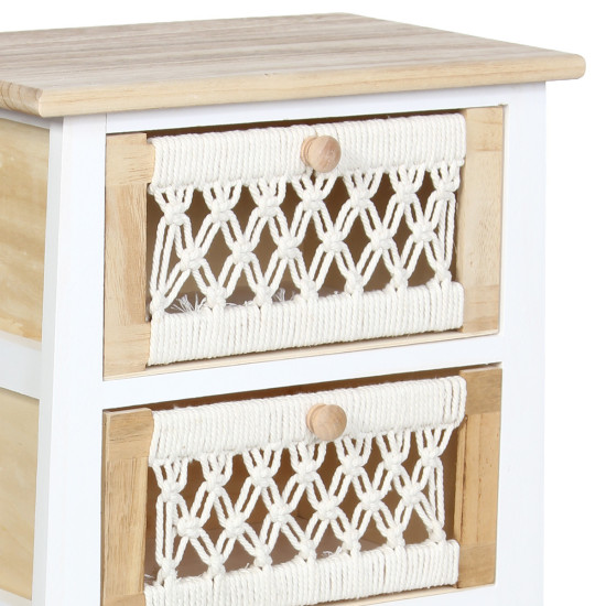 Wooden Storage Cabinet - 4 Drawers